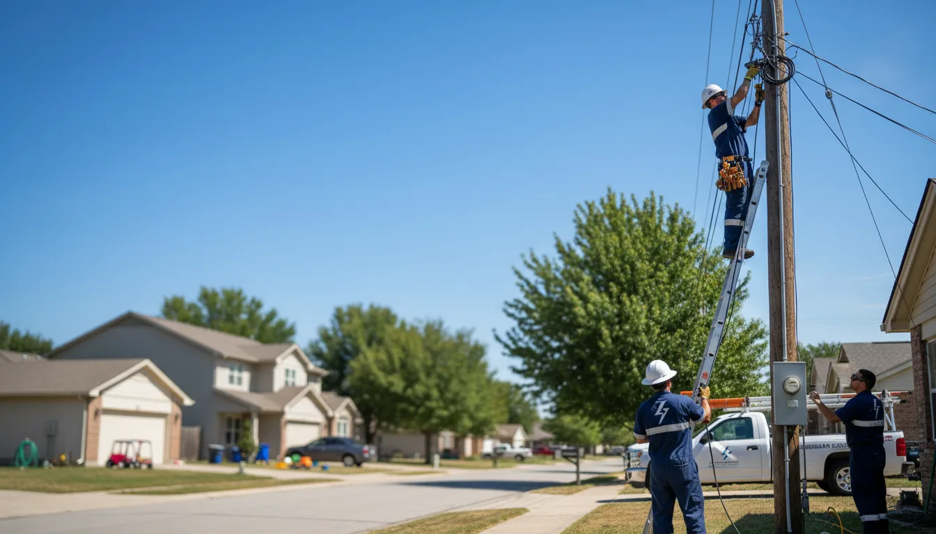 Residential electrician providing installation services in Cleveland, WI